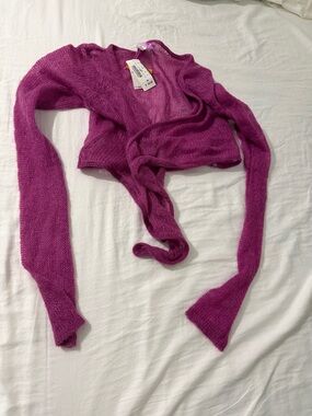 Vintage Billabong Women’s Fuchsia Knit Wrap Sweater